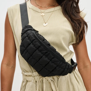 Sol & Selene- Resurgence Quilted Puffer Nylon Belt Bag