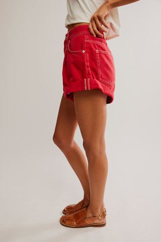 Free People Danni Short Hot Rod Red
