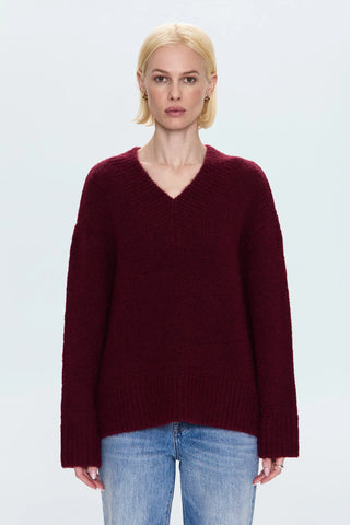 Talia Sweater Claret // Pistola