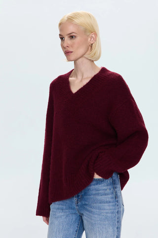 Talia Sweater Claret // Pistola