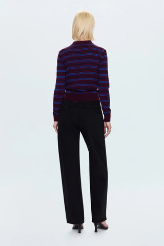 Pistola Tate High Rise Bowed Wide Leg Midnight