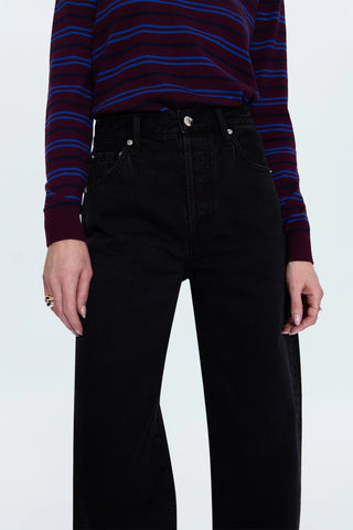 Pistola Tate High Rise Bowed Wide Leg Midnight