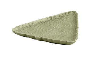 Ceramic Stamped Tree Platter Sage