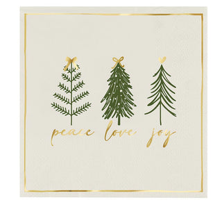 Peace, Love, Joy Cocktail Napkins