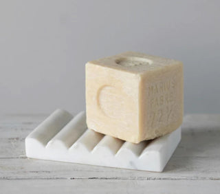 Marble Soap Dish - White
