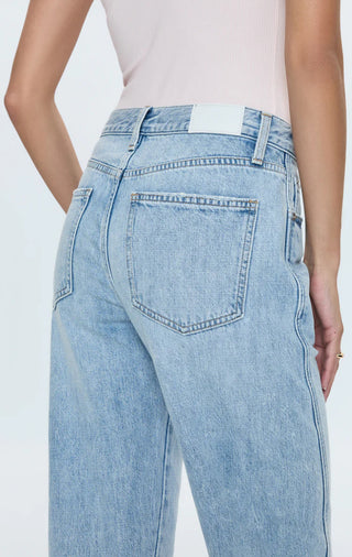 Pistola Kacey Mid Rise Cuffed Straight Jean - Berkeley