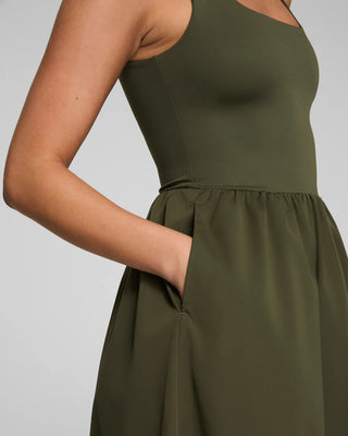 SPANXsmooth™ Jersey Scoop Neck Tank Midi Dress - Dark Pine