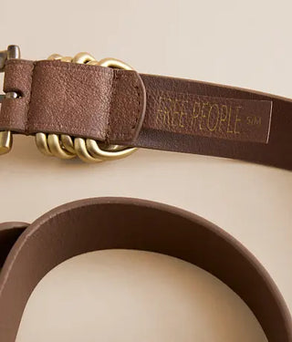 Rori Leather Belt - Cognac // Free People
