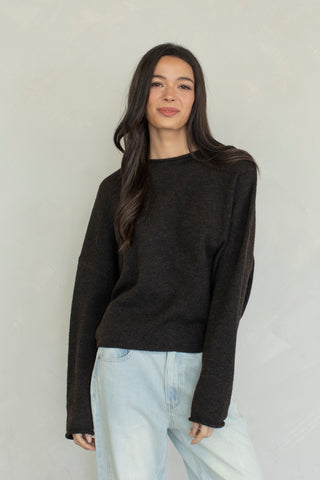Piper Pullover Sweater // Chocolate