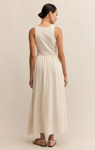 Z Supply Charlotte Rib Midi Dress - Crystal