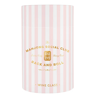 Gold Foil Stemless Wine Glass - Mahjong Social Club