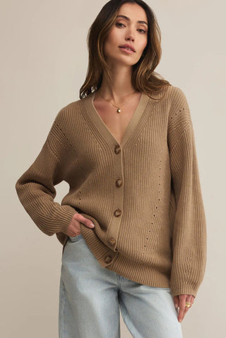 Z Supply Voyager Cardigan - Desert Tan