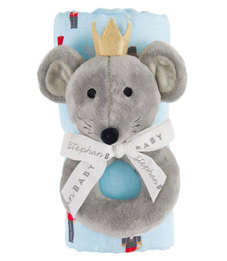 Swaddle and Rattle- Mouse King
