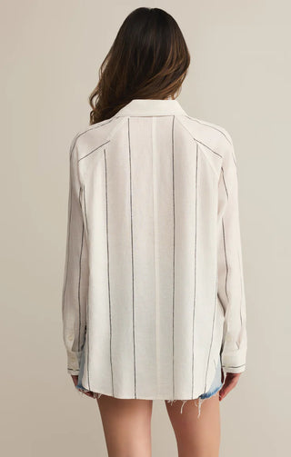 Z Supply The Perfect Linen Top - White