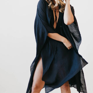 Trip to Ibiza Kimono / Black