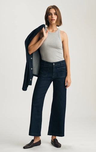 Mavi Stella Ribbed Tank Top Light Grey Melange