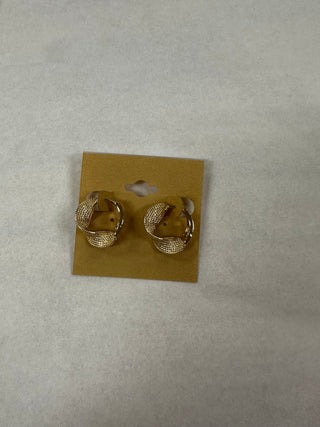 Gold Twist Huggie Earrings