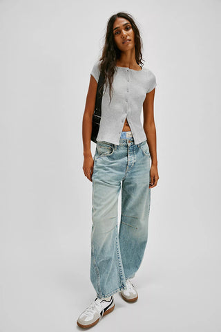 Free People Most Wanted Cardi Heather Grey