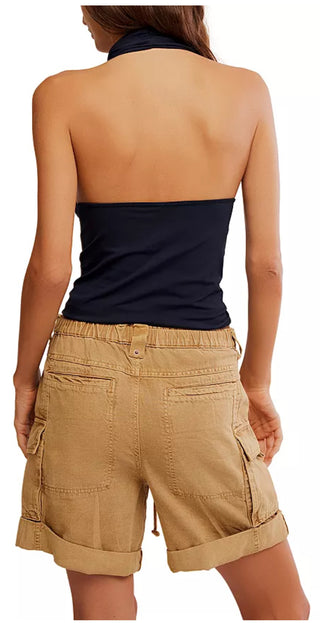 Free People Round Two Halter Black