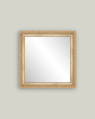 Copper Gold Framed Mirror 18x18