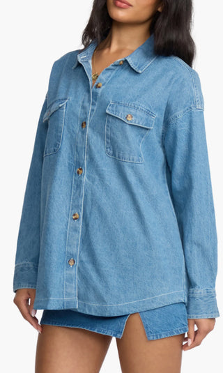 Fadeaway Denim Shacket / Salt Wash / Billabong