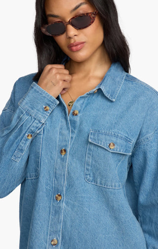 Fadeaway Denim Shacket / Salt Wash / Billabong