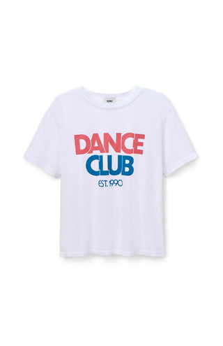 Dance Club Everyday Tee / White / Sunny Somewhere
