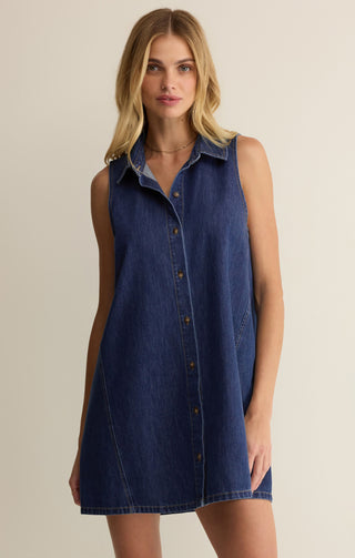 New Day Denim Mini Dress - Deep Water // Z Supply