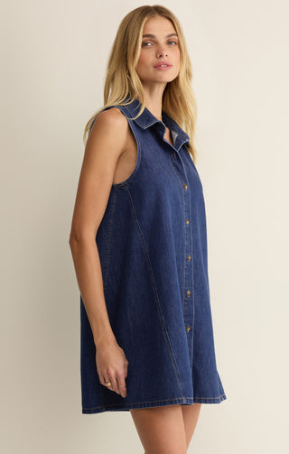 New Day Denim Mini Dress - Deep Water // Z Supply