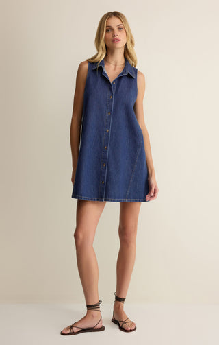 New Day Denim Mini Dress - Deep Water // Z Supply