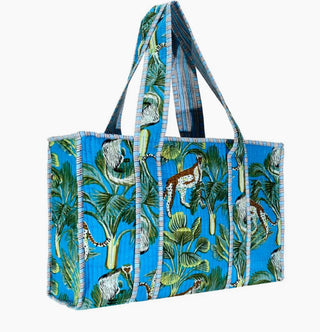 Quilted Print Tote Bag - Small