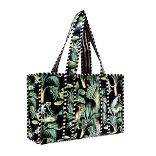 Quilted Print Tote Bag - Small