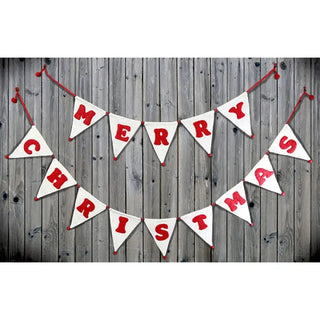 Merry Christmas Triangle Banner