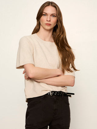 Perfect Sweater Tee Heather Dark Bone // Sanctuary