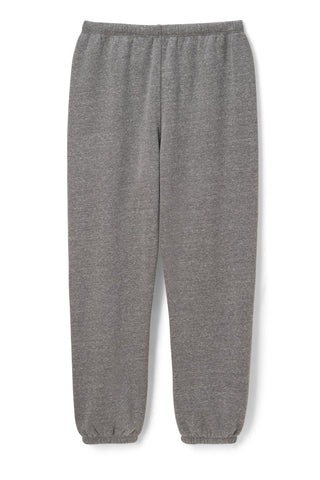 Stevie Cotton Fleece Easy Sweatpant - Dark Heather Grey | Perfect White Tee