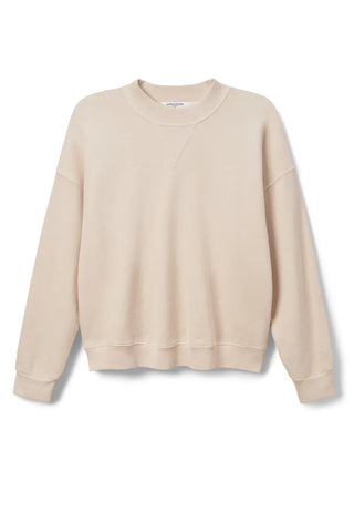 Blake French Terry Oversized Crew Sweatshirt - Sugar | Perfect White Tee