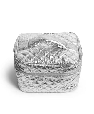 Silver Cosmetic Travel Case