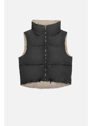 Kansas Reversible Puffer Gilet / Black / Deluc