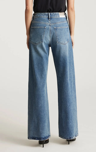 Mavi Florida Wide Leg Jeans - Dark Used Classic Blue | Mavi