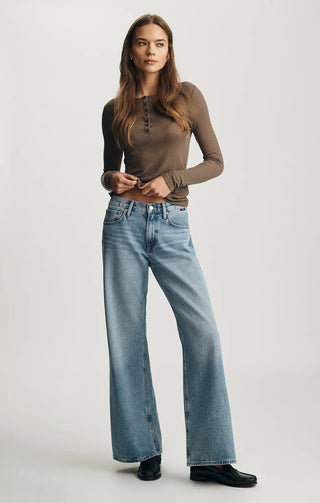 Mavi Sandy Extra Wide Jeans - Mid Used Classic Denim. Mavi