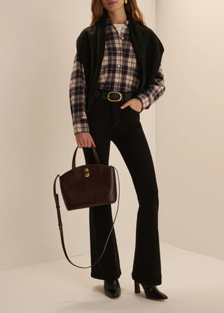The Boyfriend Shirt Midnight Cream Plaid // Favorite Daughter