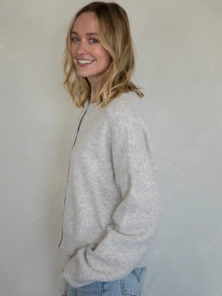 Alyssa Cardigan - Heather Oat | Things Between