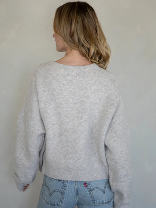 Alyssa Cardigan - Heather Oat | Things Between