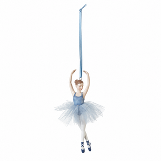 Resin Ballerina Ornament with Blue Tutu, 3 Styles