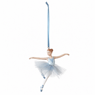 Resin Ballerina Ornament with Blue Tutu, 3 Styles