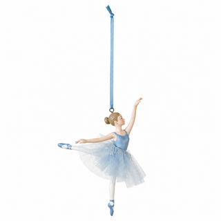 Resin Ballerina Ornament with Blue Tutu, 3 Styles