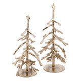 Gold Metal Tree-Set of 2