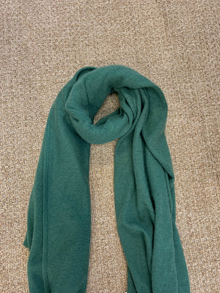 White & Warren Cashmere Travel Wrap - Ivy Green