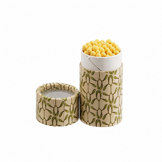 Safety Matches in Tube Matchbox with Botanical Pattern, 3 Styles