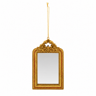 Resin Baroque Mirror Ornament, Gold Finish, 2 Styles